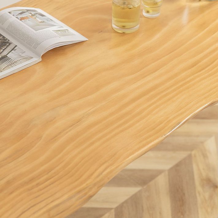 Traditional 1/4 Pieces Dining Set Rectangle Pine Wood Dining Table for Dining Room