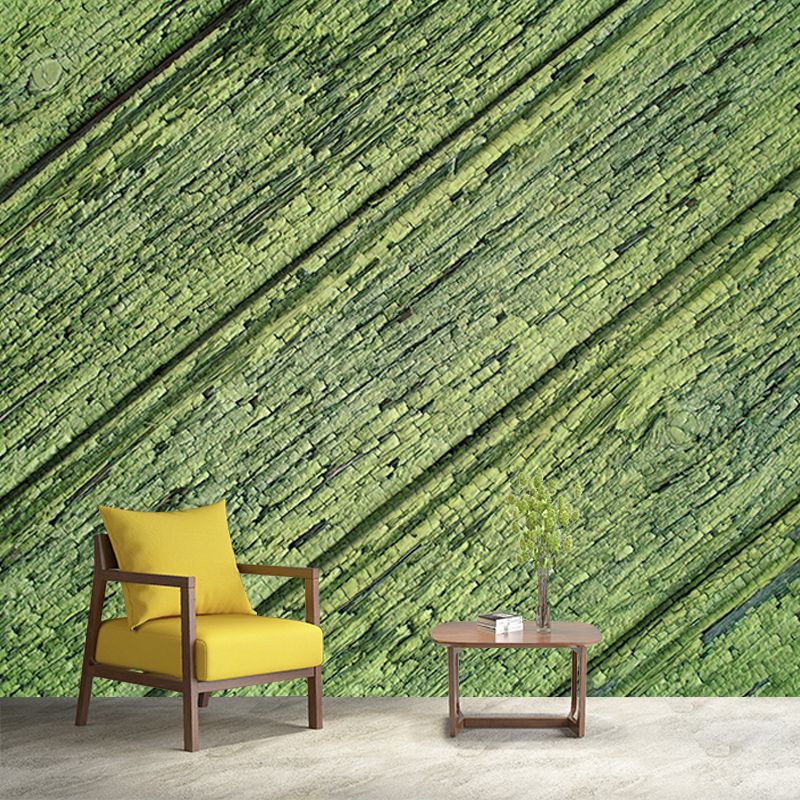 Environment Friendly Mural Wallpaper Industrial Style Wood Texture Mural for Room