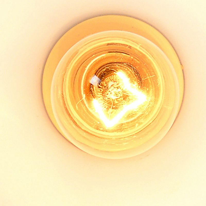 Conical Semi Flush Ceiling Light Traditional Glass Aisle Ceiling Fixture