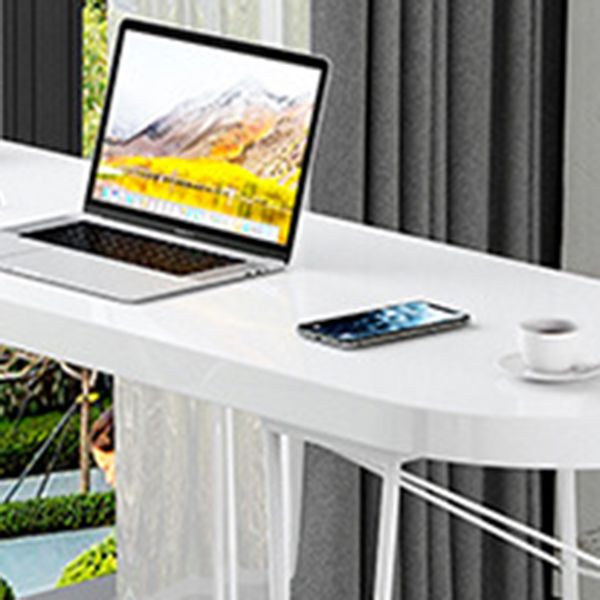 Specialty Pub Table Contemporary Wood Bar Table in White for Indoor