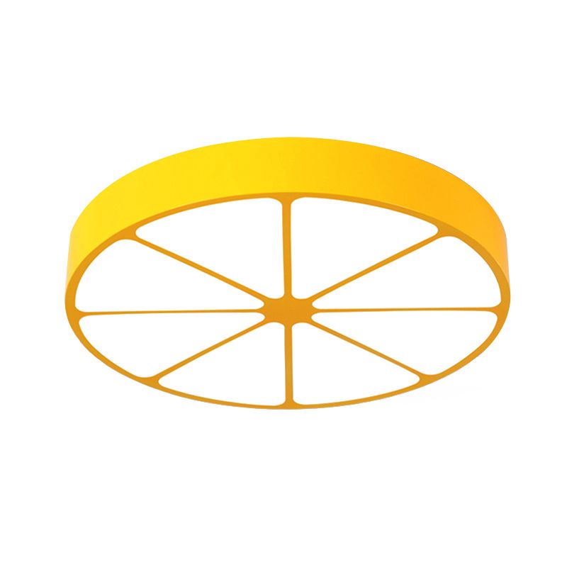 Kindergarten Flat Lemon Ceiling Mount Light Acrylic Modern Stylish Ceiling Lamp