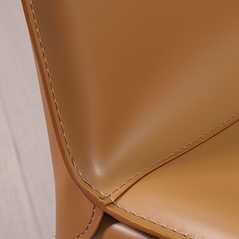 Faux Leather Dining Chair Contemporary Side Dining Chairs for Home