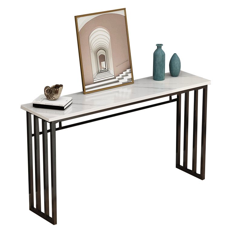 Console Table with Trestle Base Accent Table for Hall 31.5" High