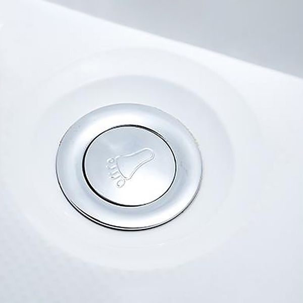 Modern Drop in Acrylic Bathtub Rectangular Soaking White Bath