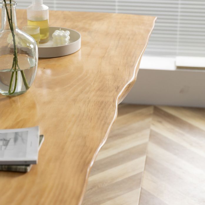 Traditional 1/4 Pieces Dining Set Rectangle Pine Wood Dining Table for Dining Room