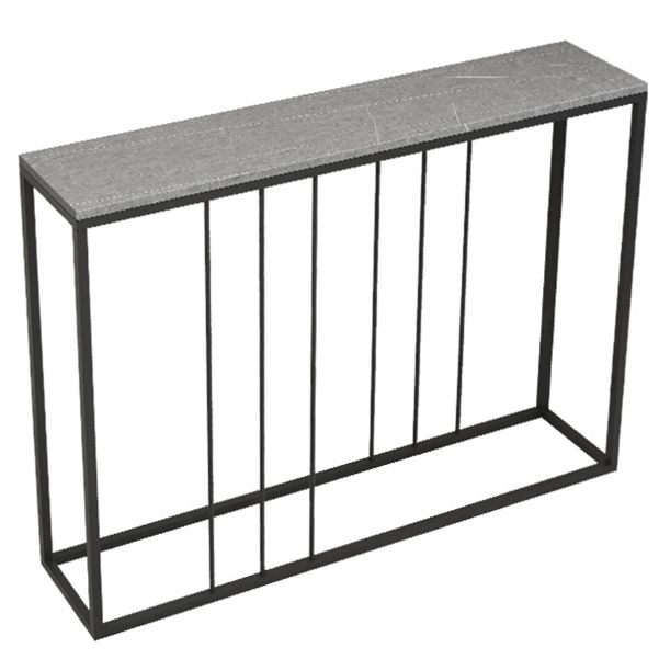 Iron Frame Console Table with Rectangle Top for Hall Accent Table