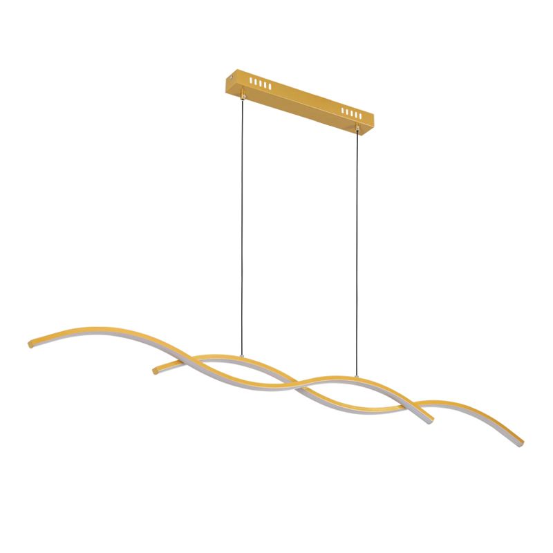 Dining Room LED Island Light Modern Style Kitchen Bar LED Wavy Dining Pendant Lamp