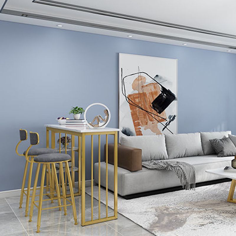 Modern Style Bistro Bar Table Rectangle Wine Rack Bar Table for Living Room