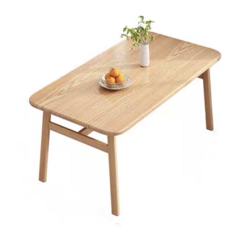 Forma moderna de rectángulo de madera muebles de comedor 4 mesa de madera mesa formal para muebles de comedor