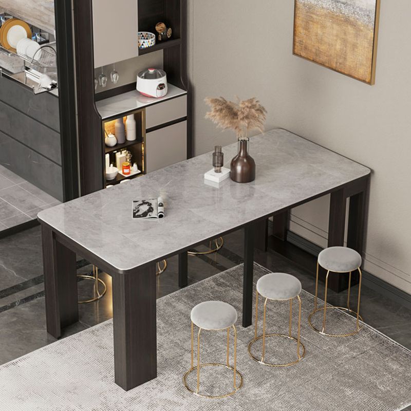 5/7/9 Pcs Contemporary Rectangle Shape Dinette Table with Armless Chair
