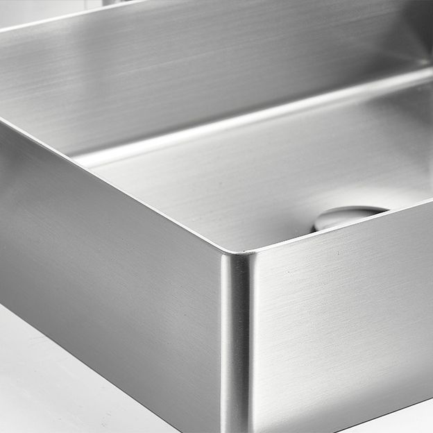 Modern Style Bathroom Sink Stainless Steel Noise-cancelling Design Bathroom Sink