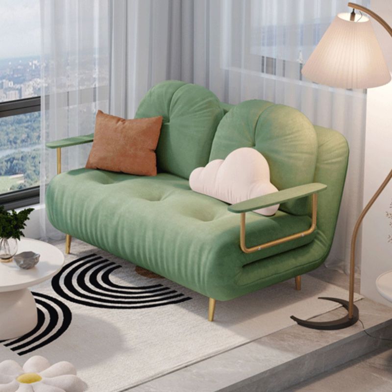 Luxurious Full/Queen Convertible Sofa Tufted Upholstery Sofa Bed