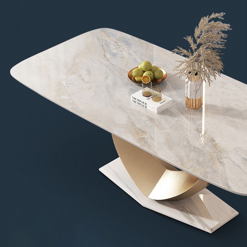 1/2/4/5/7/9 Pieces Rectangle Dining Set Luxurious Sintered Stone Top Dining Table Set