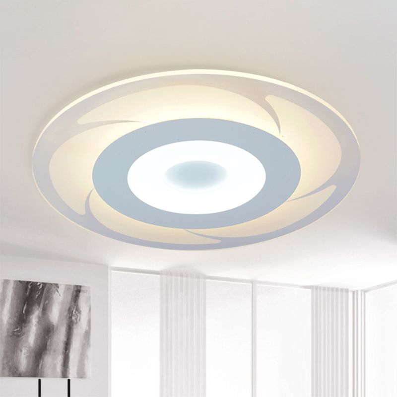 Acrylic Ultra Thin Ceiling Light Modern LED Flush Mount Light in Warm/White, 16.5"/20.5"/24.5" Wide