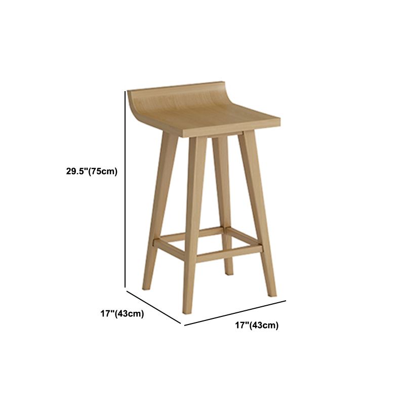 Modern Rectangular Pub Table Set 1/2/3 Pieces Wooden Counter Table with Backless Stools