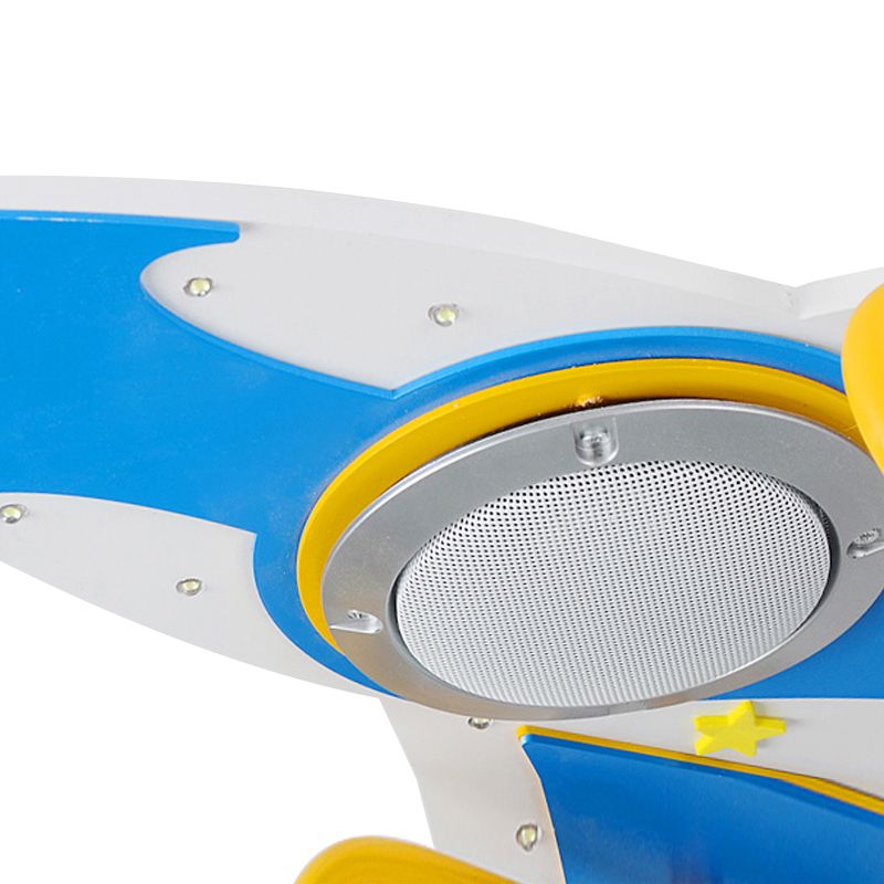 Lámpara empotrada LED creativa de madera para techo de avión de combate para sala de juegos