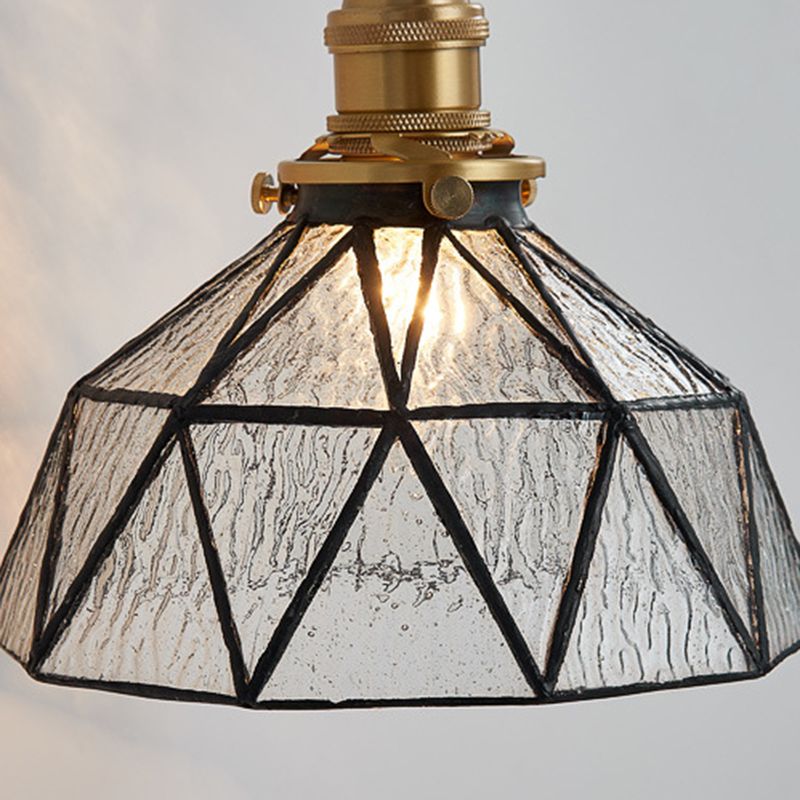 1 appliques murales géométriques légères Lampes murales en verre de style industriel