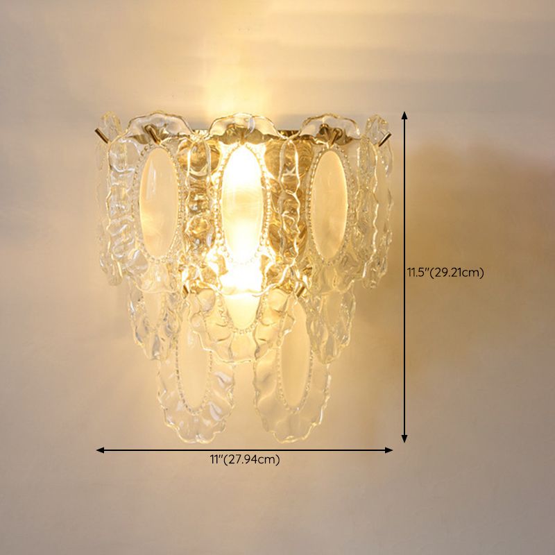 Nordic Wall Light Fixture Creative Wall Light Sconce with Glass Shade for Bedroom