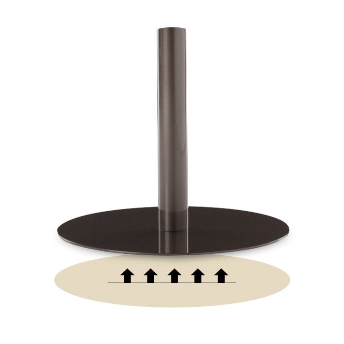 Metal Traditional Luxury Round Table Sintered Stone Table with Pedestal Base