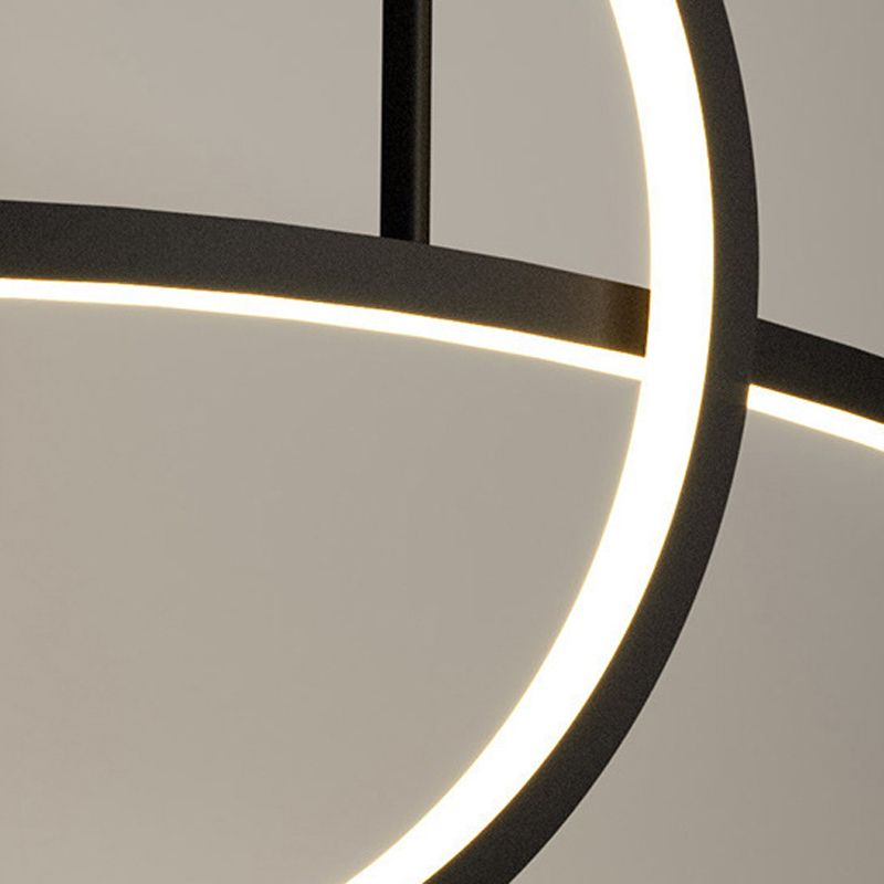 2 Lights Geometric Pendant Lighting Modern Metal Island Lighting