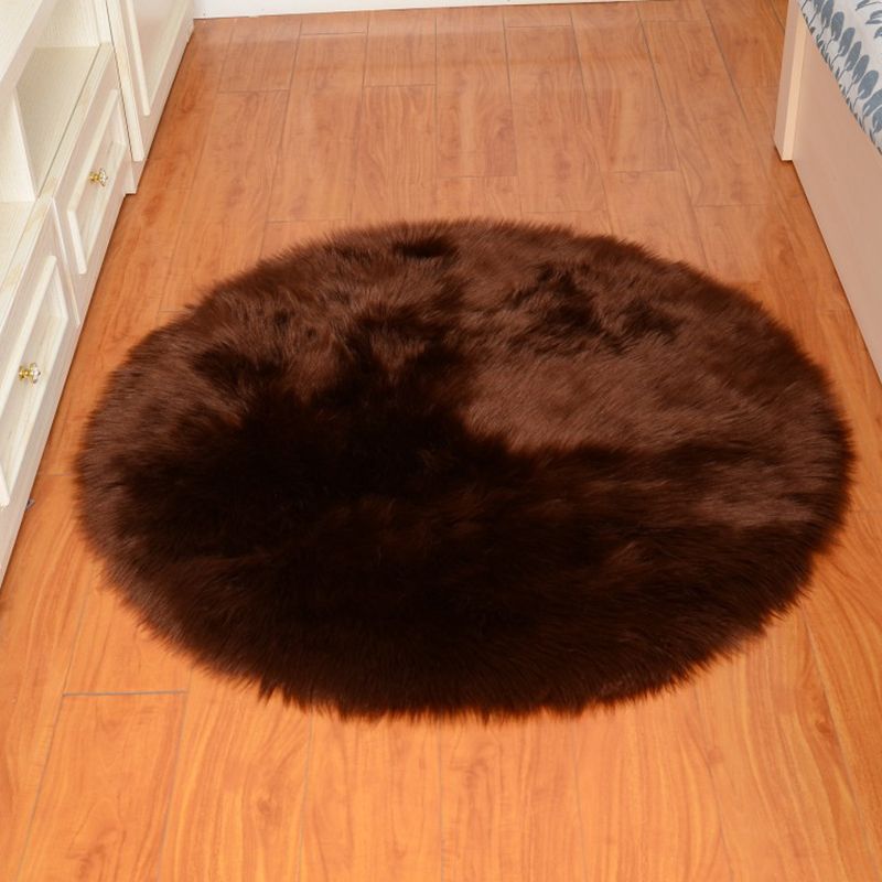 Tapis de couleur unie calmatrice multi-couleurs moelleux tapis de tapis moquette non glip