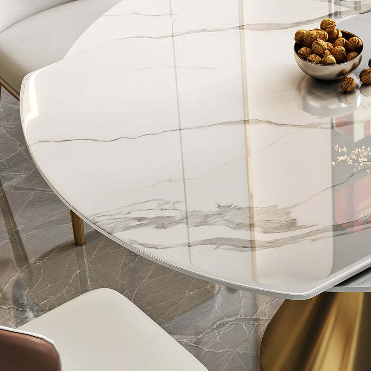 Contemporary 1/2/5/7 Pieces Furniture Round Stone Dining Set for Home