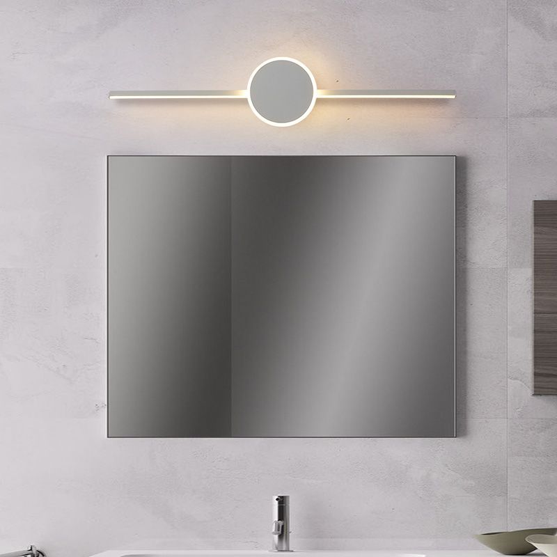 Linear Wall Sconce Lights Modern Metal 1 Light Sconce Light Fixtures with Acrylic Shade