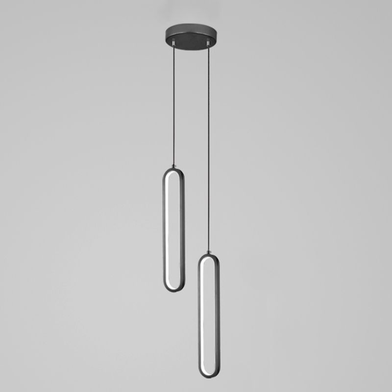 Chambre à coucher en suspension d'éclairage minimalisme kit de pendentif linéaire pour chambre à coucher