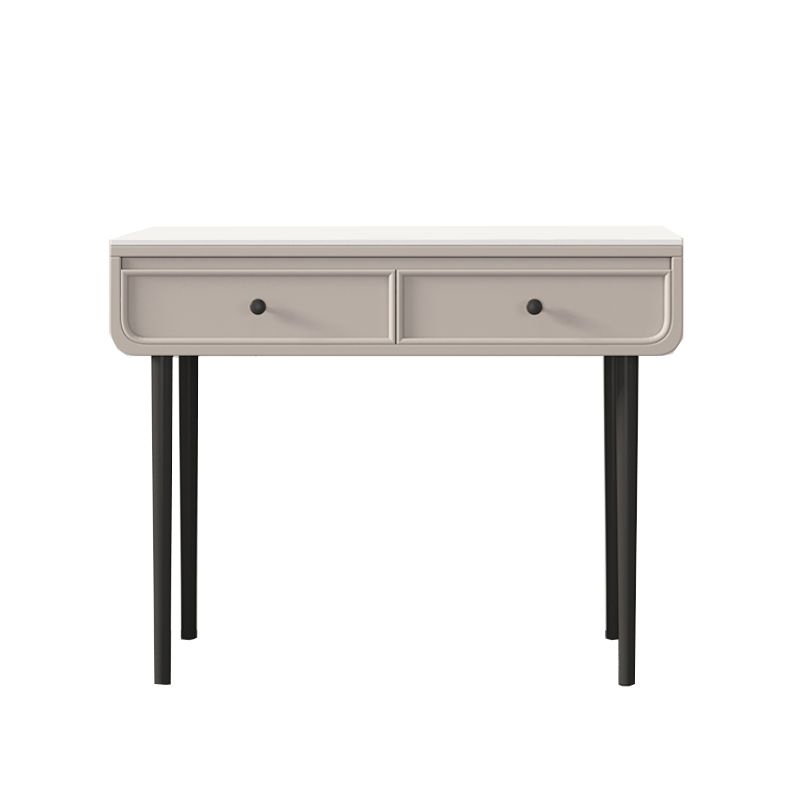 2/4-Drawers Solid Wood Dressing Table Stone Top Bedroom Make-up Vanity