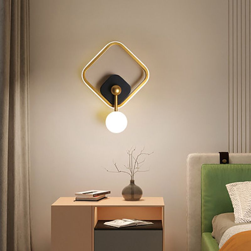 Contemporary Style Geometric Wall Mounted Lamps Metal 2 Lights Wall Mounted Lights