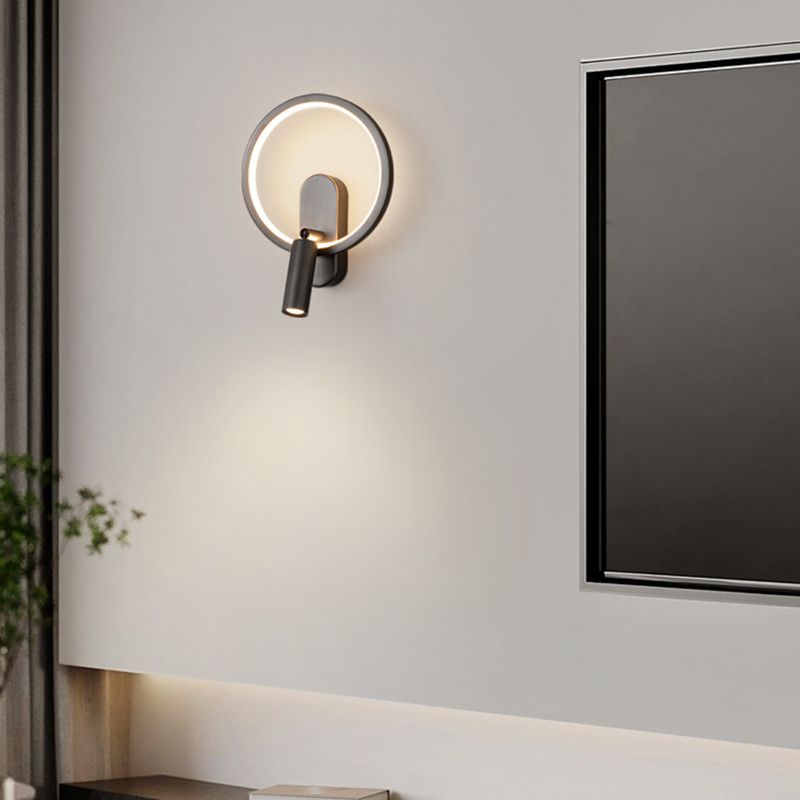 Modern Simple Wall Mount Lamp 2 Lights LED with Acrylic Shade for Living Room
