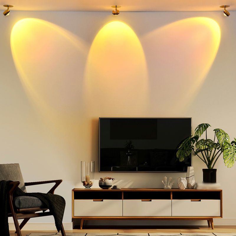 Moderner Stil Geometrischer Wandmontaglampe Metall Multi Lichter Leuchten in Silber in Silber