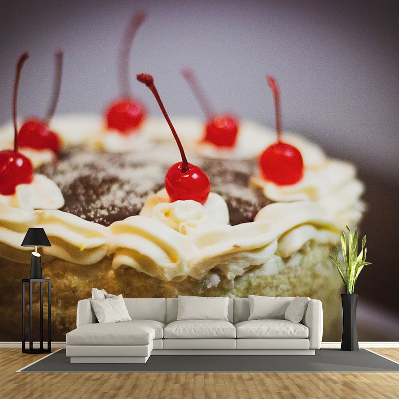 Delicious Food Mural Wallpaper for Cake Shop Wall Decor, Made to Measure