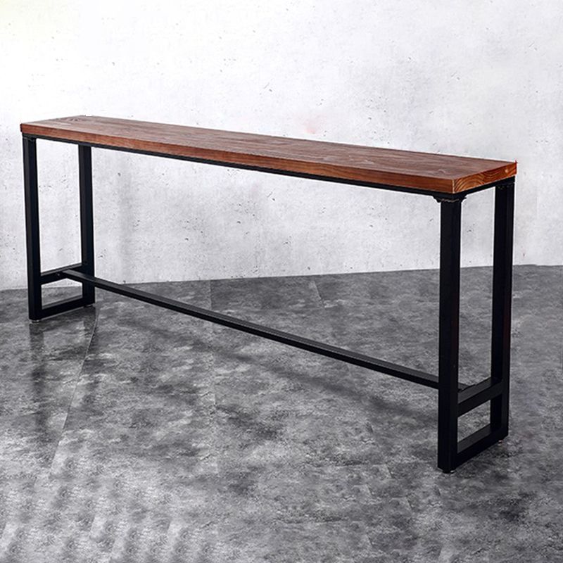 Industrial Rectangle Bar Table Set 1/6/9 Pieces Wood Counter Table