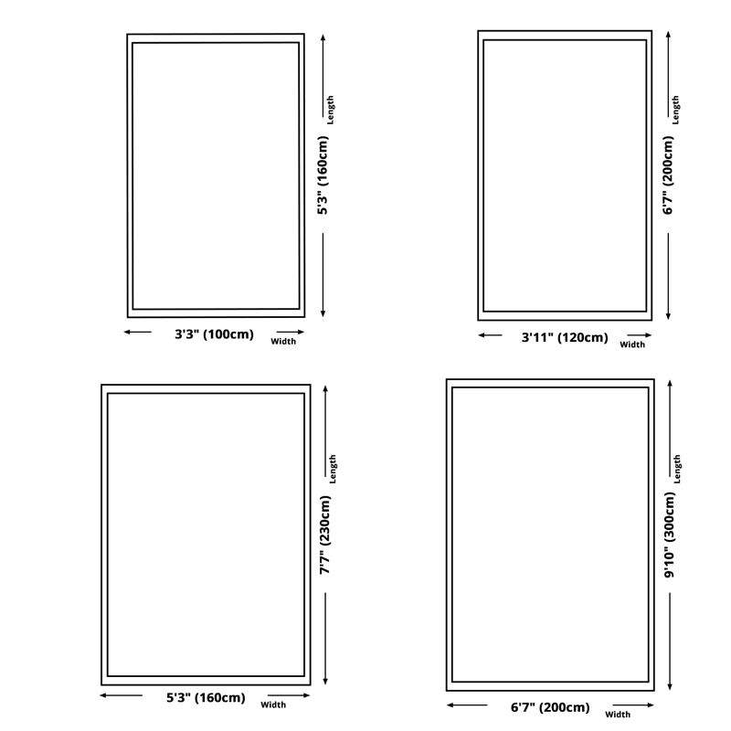 Minimalist Indoor Rug Abstract Pattern Creative Area Rug Polyester Anti-Slip Rug for Living Room