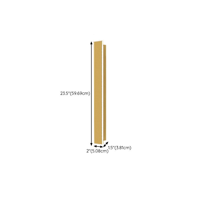 1 Light Linear Wall Sconce Contemporary Metal Wall Light Sconce