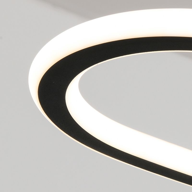 Simple Modern Nordic Style LED Hanging Island Pendant Light for Dining Room Office