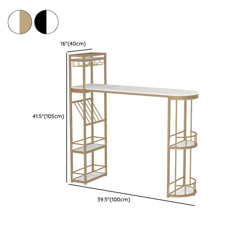 Glam Style Bistro Set 1/3 Pieces Stone Bar table with Upholstered Stools