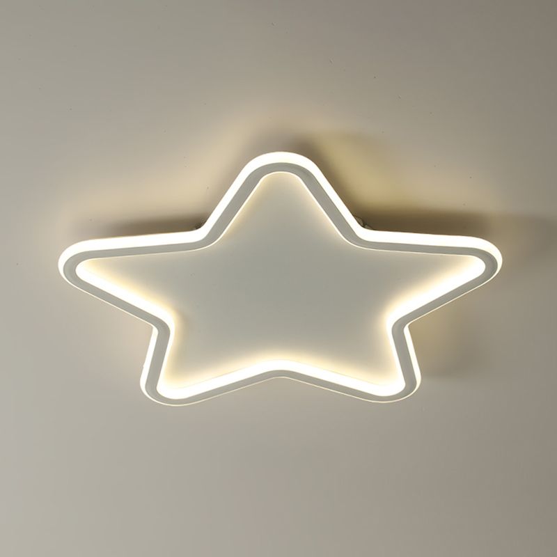 Frosted Aluminium LED Flush Mount in Modern Creative Style Silicone Starry Ceiling Light for Bedroom