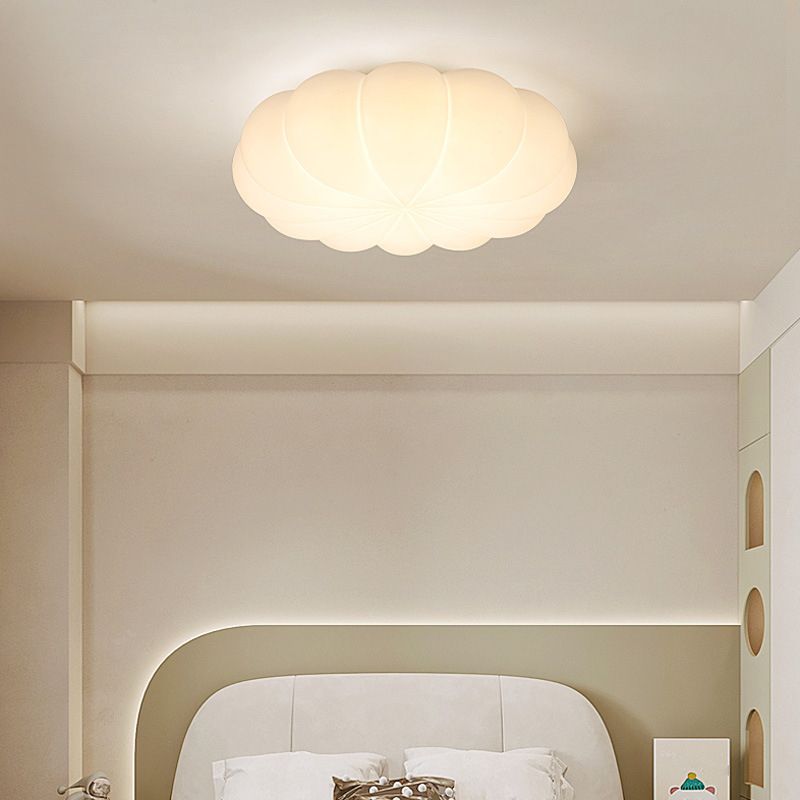 Single White Flush Mount Lighting Acrylic Ceiling Light for Living Room