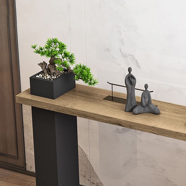 Solid Wood Rectangle Console Table 33.46-inch Tall Accent Table for Hall