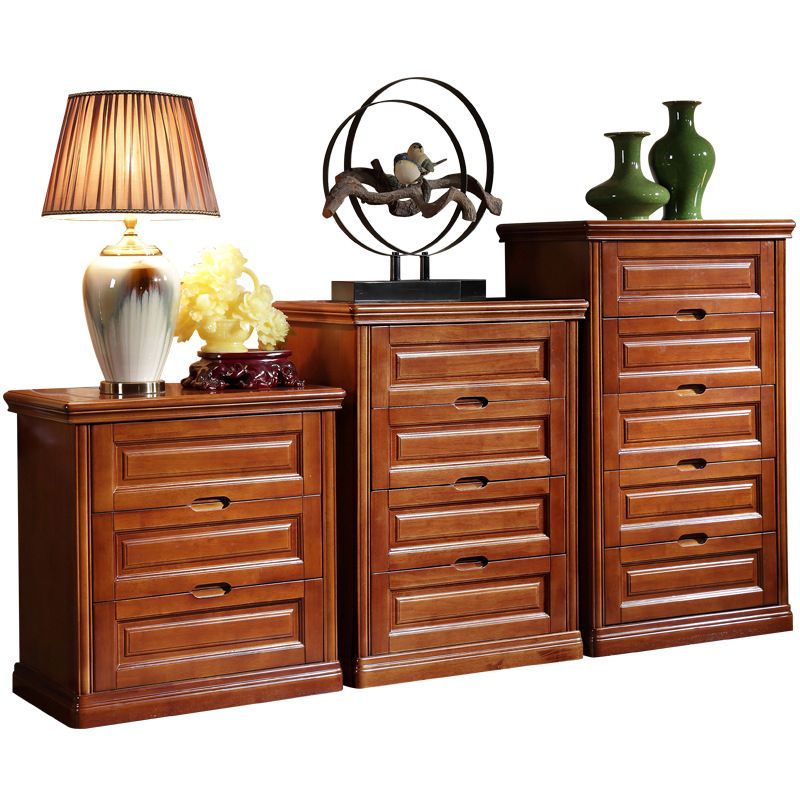 Rectangle Wood Side Cabinet Soft Close Drawers Storage Cabinet
