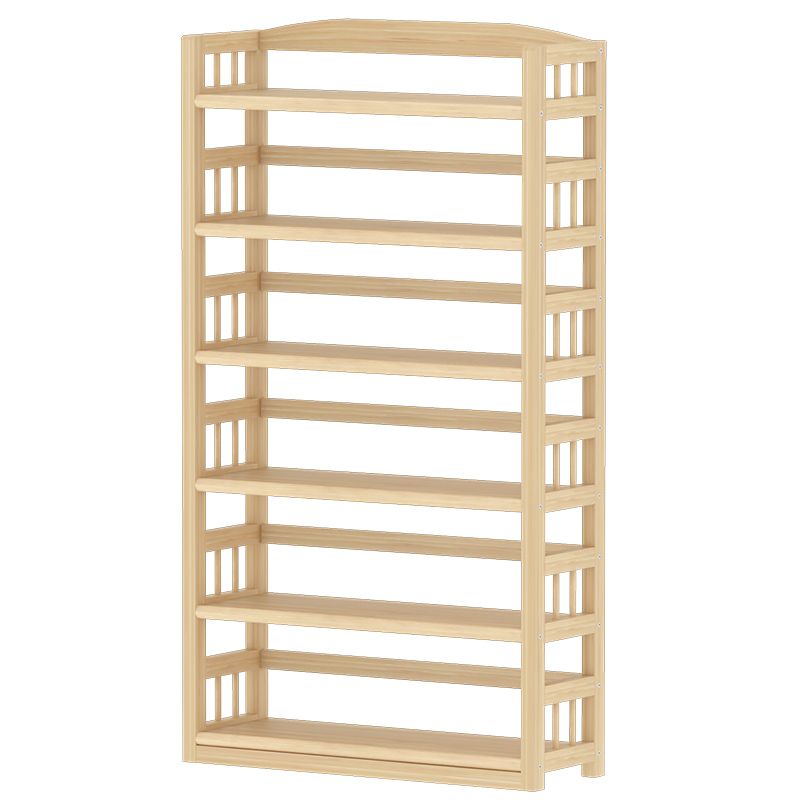 Pine Natural Chest Contemporary Rectangle Accent Chest with Shelves