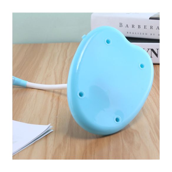 Rotatable Arm LED Standing Desk Lamp Blue/White USB Charging Reading Light for Study