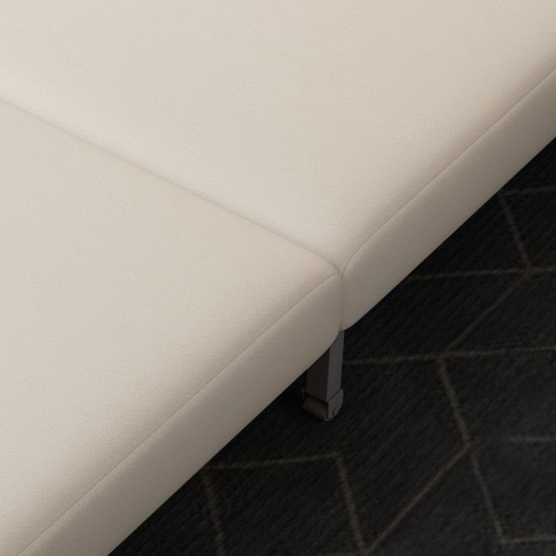 Bonded Leather Sofa Futon Contemporary Futon Sleeper Sofa with Storage