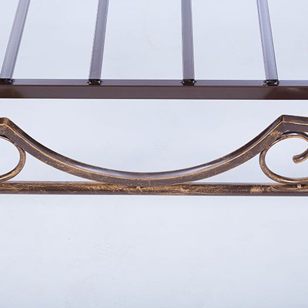 Industrial Metal Bed with Headboard Standard Profile Open-Frame Bed