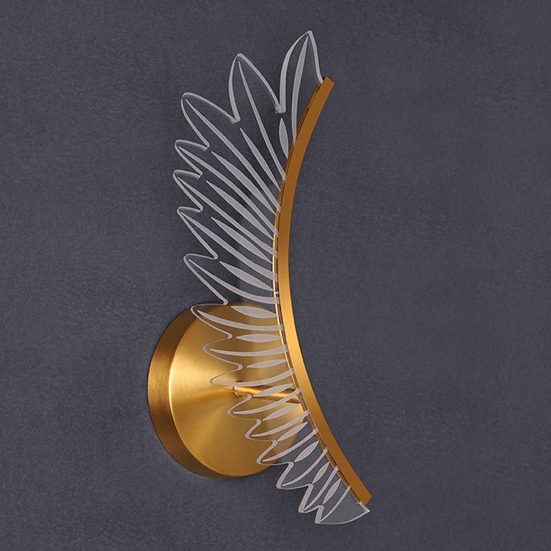 Modern Unique Shape Wall Mount Light Fixture Sconce Lamp in Gold for Dining Room
