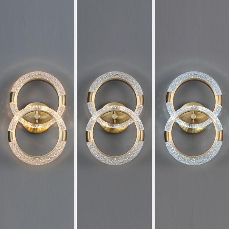 Modern Unique Shape Wall Mount Light Fixture Sconce Lamp in Gold
