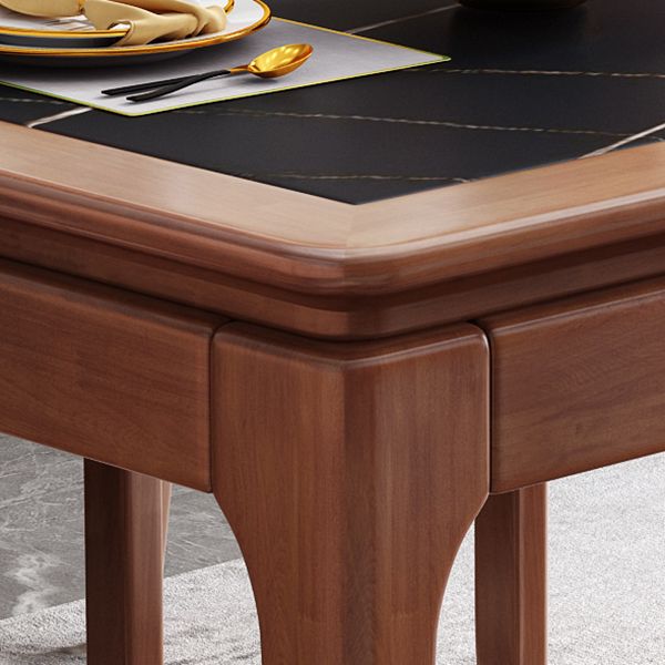 Rectangle 4-foot Dining Room Collection Midcentury Style Dining Table for Home