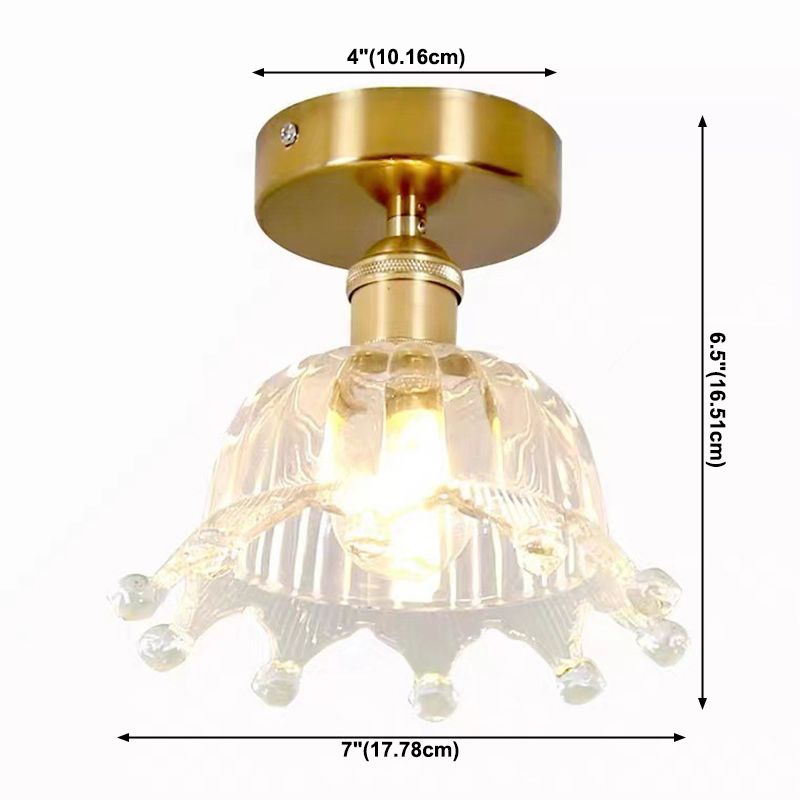 Crown Flush Mount Ceiling Light Fixture Modern Flush Mount Ceiling Light for Aisle